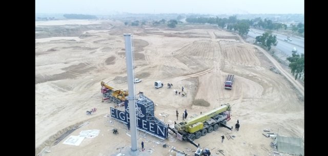 Highest Dual Billboard on Unipole Installed at Eighteen Islamabad